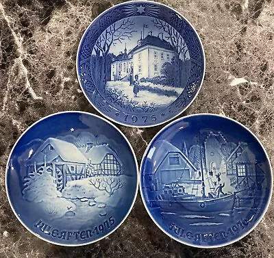 Bing And Grondhal B&G Jule After 1975 75 76Christmas Copenhagen Blue Plates • $9.99