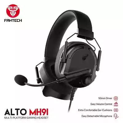 FANTECH MH91 Gaming Headset With USB Plug 50mm Drivers Surround Sound HD Mic • $99.99