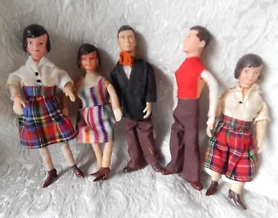 Vintage Caco Thread Wrap German Dollhouse Dolls Lot • $11.99