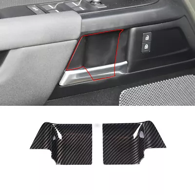 ABS Carbon Inner Door Handle Bowl Cover Trim For Land Rover Defender 90 20-22 • $63.79