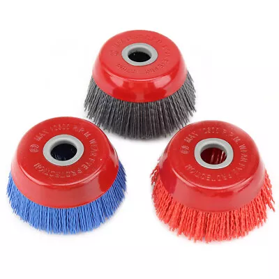 4  Nylon Abrasive Wire Wheel Brush Cup Grinding Wheel Angle Grinder Derusting • $24.79