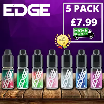 EDGE E Liquid | All Flavours | 5 FOR £7.99 | UK Made E-Liquids | Great Value! • £7.99