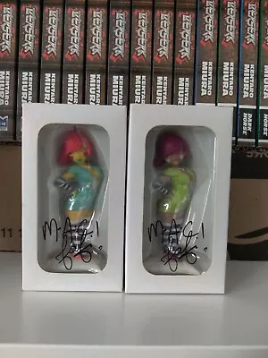 FAFI X MAC Cosmetics Monoka Doll Girl Art Figure Medicom Toy Fafinette Lot Of 2  • $36.35