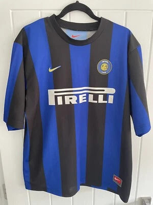 £50 • Buy Inter Milan Shirt Jersey 1999/2000 Mens Large L Vintage Retro Nike Home VGC