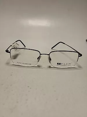 Ti Flex MC T1751EF Shiny Dark Pewter Eyeglasses Frames 53-20-145 Flex Titanium • $27.99