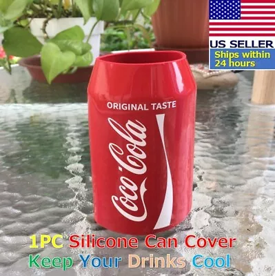 1 Pc Beer Can Cover Silicone Sleeve Hide A Beer Coca-Cola 12oz 355mL • $7.80