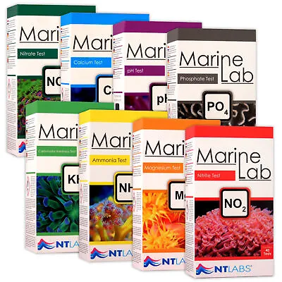 NT Labs Marine Lab Test Kit Reef Saltwater Aquarium Fish Tank PH KH Mg Ca Coral • £10.99