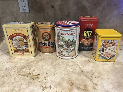 Vintage Food Advertising Tins FULL PRICE OFFER I WILL THROW IN 2 ADDTNL TINS • $90