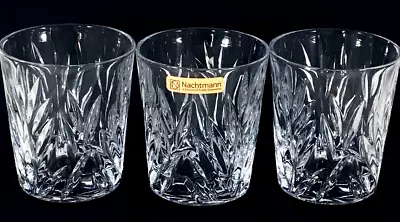 3 Nachtmann Imperial Whisky Glasses Crystal 10oz Signed Riedel 2016 Germany • $32.99