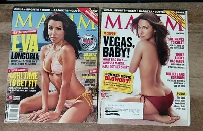 Lot Of 2 Maxim Magazine June 05 Vanessa Marcil And Jan 05 Eva Longoria  • $7.99