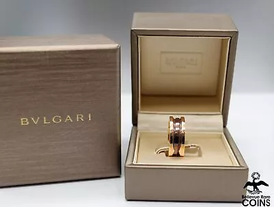 Bvlgari B.Zero1 ROMA 18K Rose Gold Metal Wedding Band Ring W/ Bulgari Box • $712.75