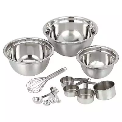 Mix & Measure Stainless Steel Measuring Cups Mixing Bowls And Spoons | Set  • $18.14