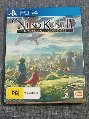 Ni No Kuni II 2 : Revenant Kingdom Steelbook Edition PS4 - USED - WITH TRACKING • $34