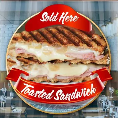 £3.75 • Buy Toasted Sandwich Toastie Catering Window Cafe Shop Restaurant Sticker Sign Decal