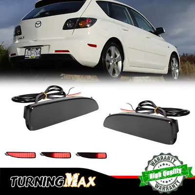 Smoked Red LED Rear Side Marker Sequential Signal Lights For 2004-2008 Mazda 3 • $24.99