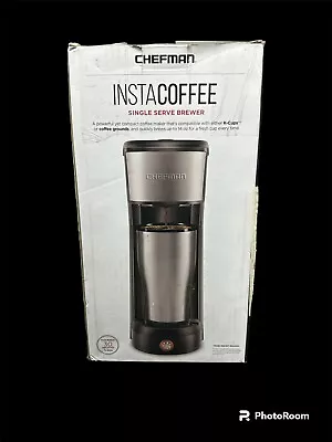 Chefman Coffee Maker InstaCoffee Single Serve  Black Travel On The Go Portable • $18.99