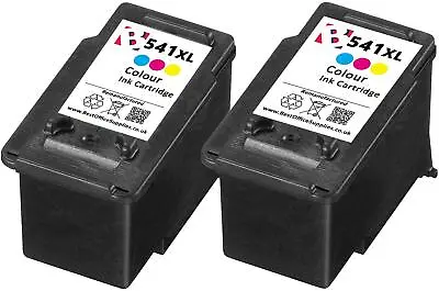£29.95 • Buy 2 X Remanufactured CL 541XL Colour Ink Cartridge Fits Canon Pixma MG3150 Printer