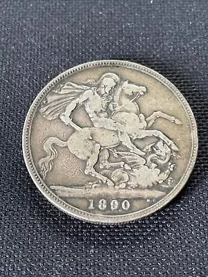 1890 Silver Queen Victoria Jubilee Head UK Silver Crown Coin Nice Condition • $21.12