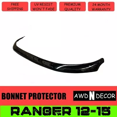 Aero Black Bonnet Protector Guard For Ford Ranger PX1 (2011-2015) - Stylish • $84.99