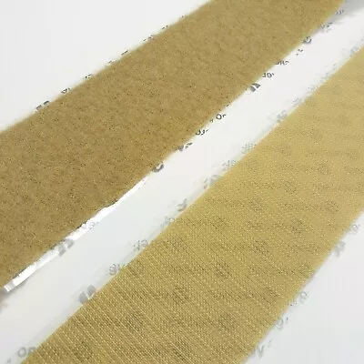 2  Wide Beige VELCRO® Brand High Tack Self Adhesive Tape Strip Set - 24  Lengths • $16.95