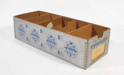 Vintage Evinrude Outboard Motor Cardboard Advertisment Parts Storage Box 12 X5  • $50.99