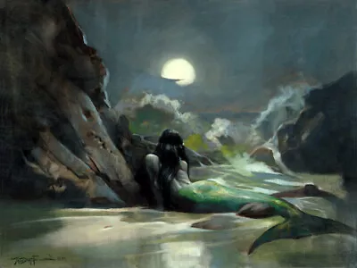 MERMAID SEA REVERIE! Oceanic Mike Hoffman Art Print SIGNED! • $11.95