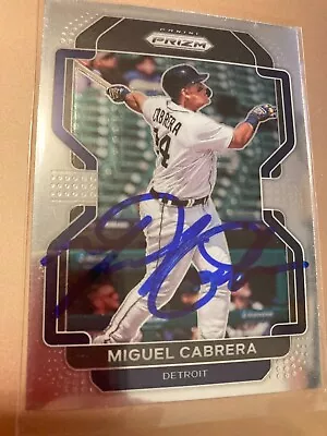 Detroit Tigers Triple Crown Winner MIGUEL CABRERA Signed Trading Card With COA • $42