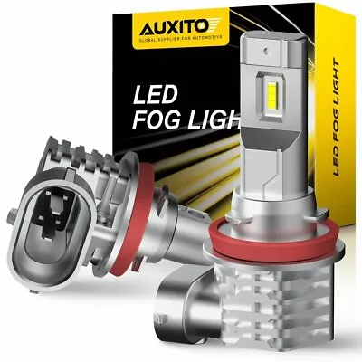 Auxito LED Fog Driving Light H11 H16 H8 6000K Super Bright White Bulbs Fanless A • $18.99