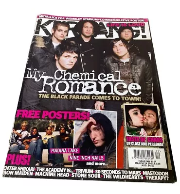 My Chemical Romance Kerrang Magazine 2007 RARE Issue 1151 March 2007 • £79.99