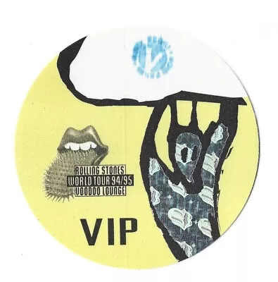 Rolling Stones 1994  Voodoo Lounge  V.i.p Yellow Unused Pass • $17.67
