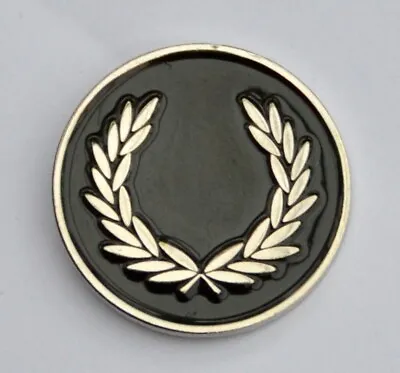 Black Laurel Wreath Ska/Mod/Soul Enamel Pin Badge • £1.99