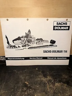 Sachs Dolmar 114 Chainsaw ( Service Manual ) Original Copy! #2 • £19.42