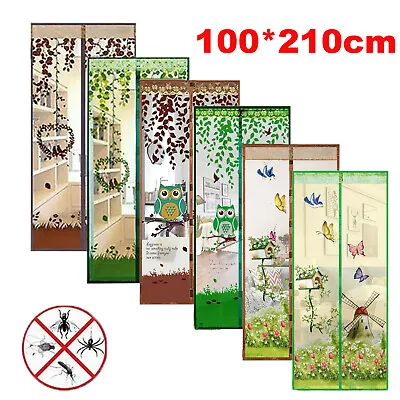 £10.99 • Buy Magnetic Automatic Closing Door Curtain Bug Insect Fly Mosquito Screen Net Mesh
