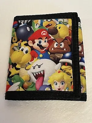 Super Mario Tri Fold Wallet 4” • $9