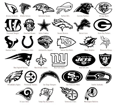 NFL Vinyl Decal Sticker Car Window Wall Art National Football League Sport Logos • $5.29