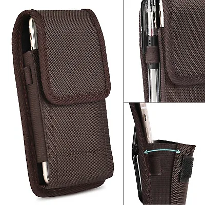 $16.87 • Buy Vertical Nylon Wallet Case Holster Pouch With Belt Clip Loop For Samsung IPhone.