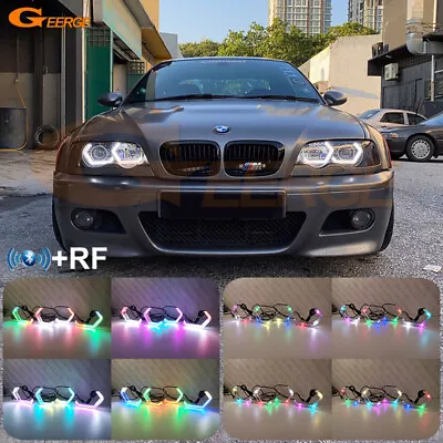 For BMW E46 Coupe Convertible Concept M4 Iconic Style RGB LED Angel Eyes • $210.94