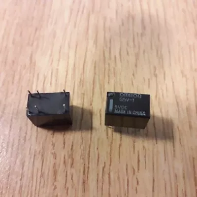 £3 • Buy G5V-1 Omron SPDT PCB Mount Non-Latching Relay 5 Volt X 2
