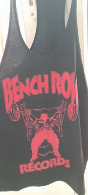 £11.60 • Buy Bench Row Records Stringer Vest Gym Men XL Black