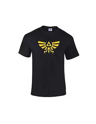 Crest Of Hyrule Kids Childrens T Shirt Gamer Link Gaming Design Zelda Hyrule • £9.99