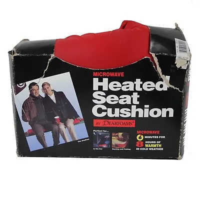 Dearfoams NEW 250 Sq In Red Microwave Heated Seat Cushion • £19.29