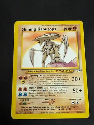 MP Shining Kabutops 108/105 Neo Destiny Secret Holo Rare Pokemon Card TCG • $139.49