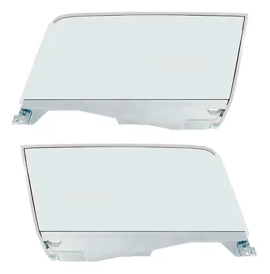 LH & RH Complete Tinted Door Glass Assemblies 1964-1966 Ford Mustang Coupe • $699.99