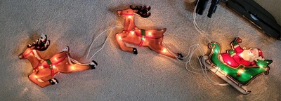 Santa And Reindeer Lights • £7