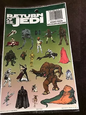 Vintage Star Wars Stickers Return Of The Jedi 1997 Sealed Pack Jedi Skywalker • $5.99