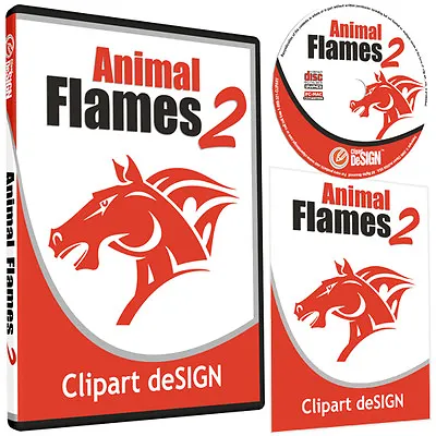 Animal Flames 2 Clipart-vinyl Cutter Plotter Images-eps Vector Clip Art Cd • $49.99