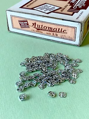 50 Sets Square Snaps Fasteners For Vintage Doll Clothing 3/0 • $8.99