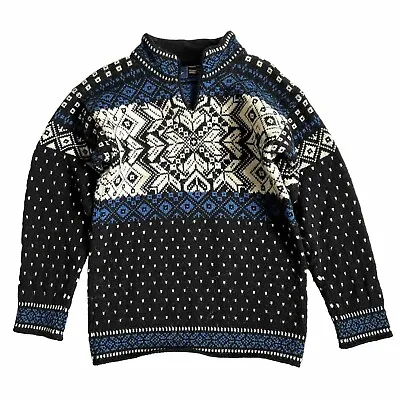 Icewear Iceland Pullover Fair Isle Wool Sweater Men Sz Medium Nordic Snowflake • $63.60