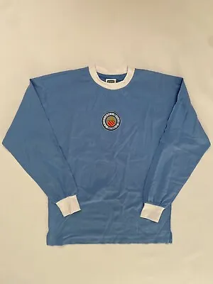 Manchester City 1972 Soccer Shirt Long Sleeve Retro Score Draw Size M • $29