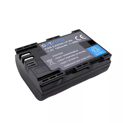 Battery For Canon LP-E6 | EOS 5D Mk II/III 5DS R 6D 7D/7D Mk II 60D 60Da 70D • £15.65